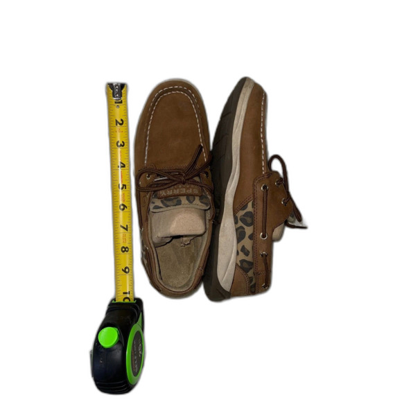 Girl's Cheetah Animal Print Sperry Size 4.5 - Picture 11 of 12